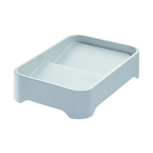Pilka daiktadėžė makiažui iDesign Eco Bin, 28,12 x 19,23 cm-image-2