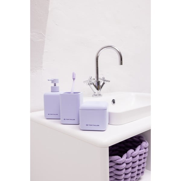 Violetinės spalvos iš polirezino muilo dozatorius 380 ml Tom Tailor T-Rounded – Wenko-image-3
