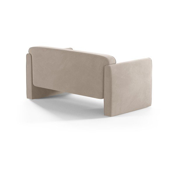 Smėlio spalvos iš velveto sofa 140 cm Abby – Micadoni -image-2