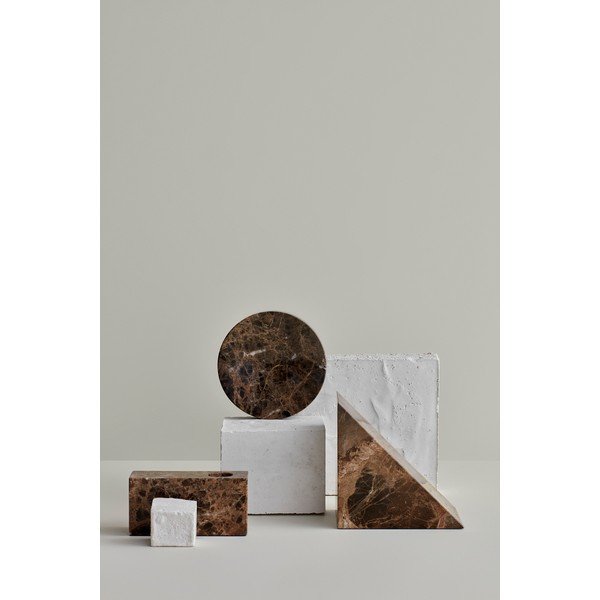 Rudos spalvos akmens masės padėklas Blomus Marble-image-3