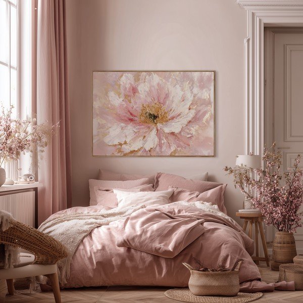 Spausdintas paveikslas su rėmeliu/tapyba ant drobės 100x70 cm Floral Whispers – Styler-image-3