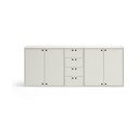 Kreminės spalvos šoninė spintelė 197x80x40 cm Wally – Teulat