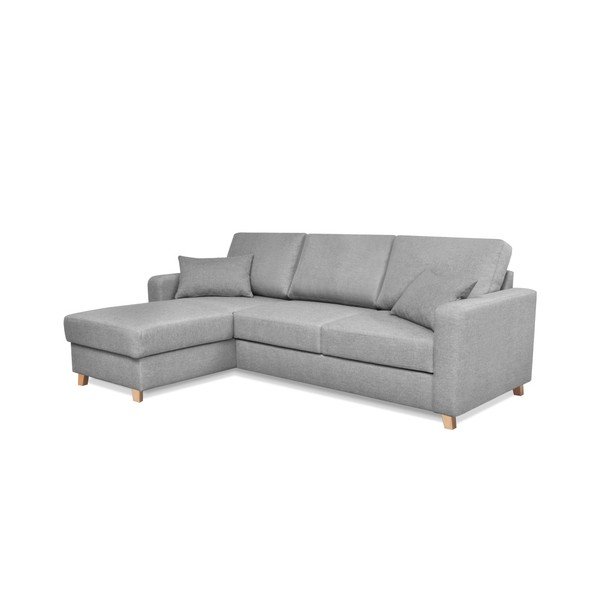 Kosmopolitinis dizainas Graži pilka sofa lova-image-4