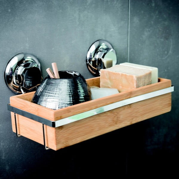 Bambukinis vonios kambario reikmenų laikiklis Compactor Spa-image-2