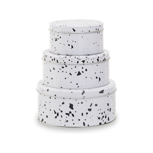 Iš metalo maisto laikymo indai 3 vnt. tortams Speckled – Premier Housewares-image-2