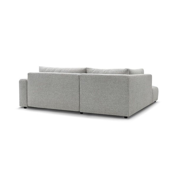 Šviesiai pilkos spalvos sulankstoma/su sandėliavimo vieta kampinė sofa (su kairiuoju kampu/„L“ formos) Arsene – Bobochic Paris-image-4