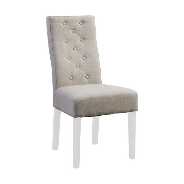 Smėlio spalvos kėdė su baltomis kojomis "Canett Tango