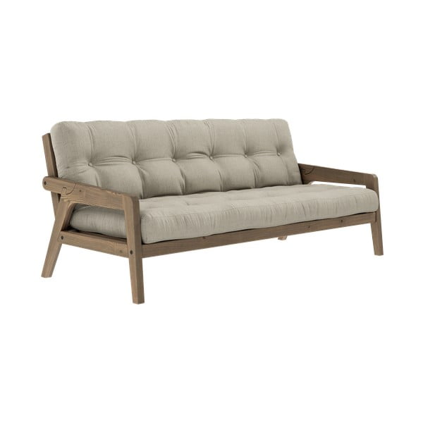 Smėlio spalvos sofa lova 204 cm Grab - Karup Design-image-3