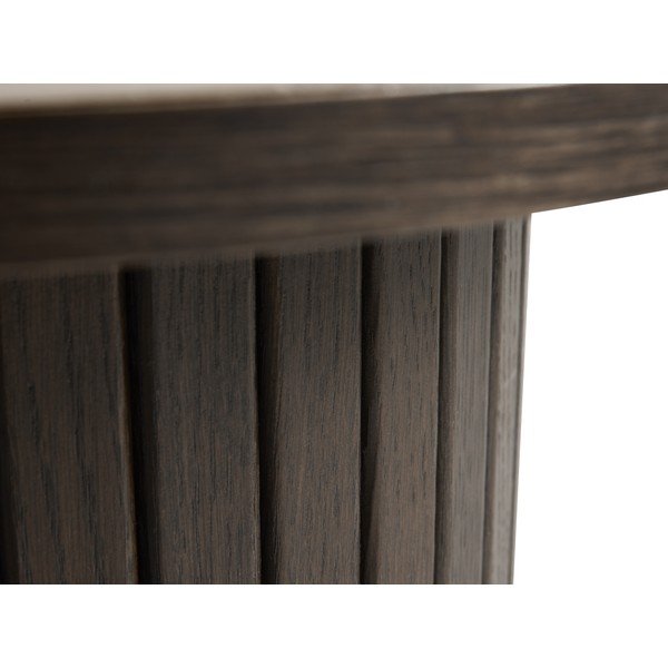 Iš keraminės plokštės apvalios formos šoninis stalas ø 50 cm Enna – Unique Furniture-image-3