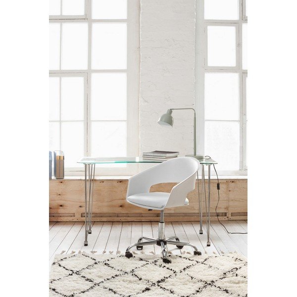 Rašomasis stalas su stikliniu stalviršiu 60x120 cm Rondo – Bizzotto-image-3