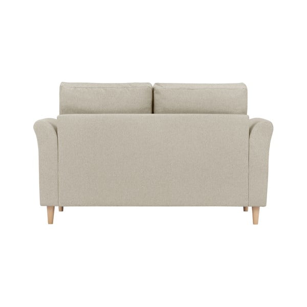 Smėlio spalvos dvivietė sofa Kooko Home Smooth-image-3