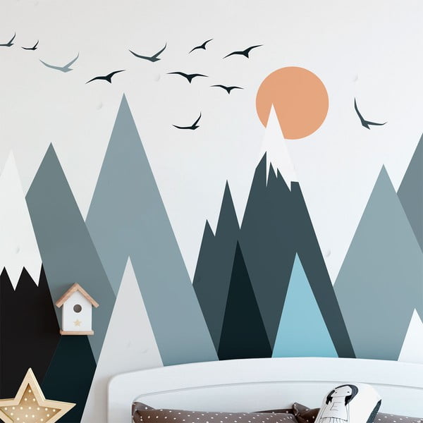 Sienų lipdukas Ambiance Giant Kid Sticker Scandinavian Mountains Henrika-image-4
