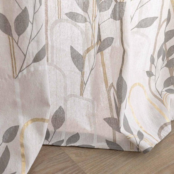 Pilkos spalvos užuolaida 140x240 cm Roseris – douceur d'intérieur-image-4