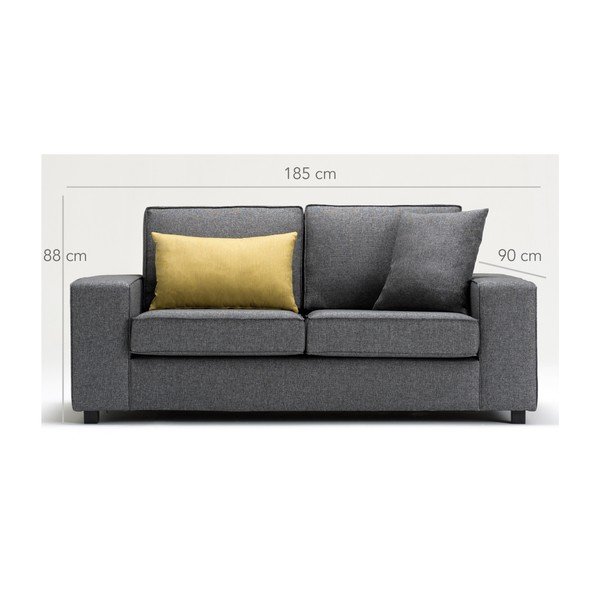 Pilka dvivietė sofa "Balcab Home Doty-image-2