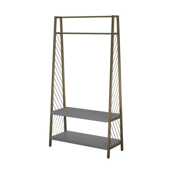 Pilkos ir aukso spalvos baldas komplektas prieškambaryje CosmoLiving by Cosmopolitan Brielle-image-3