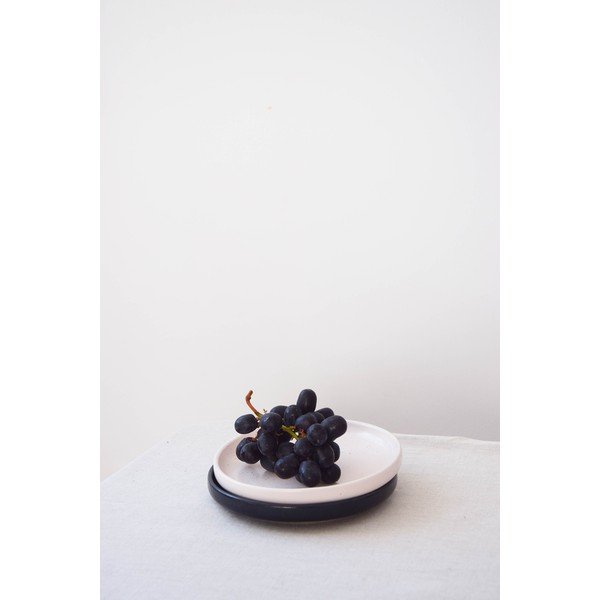 Juodos akmens masės desertinė lėkštė ÅOOMI Luna, ø 17 cm-image-4