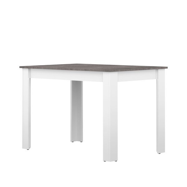 Baltas valgomojo stalas su betoniniu stalviršiu 110x70 cm Nice - TemaHome -image-3