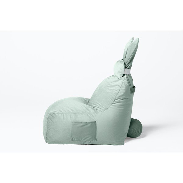 Mėtų spalvos vaikiškas sėdmaišis Funny Bunny – The Brooklyn Kids-image-3