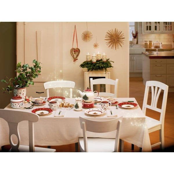 Balta ir raudona porcelianinė kalėdinė lėkštė Toy´s Delight Villeroy&Boch, ø 24 cm-image-2