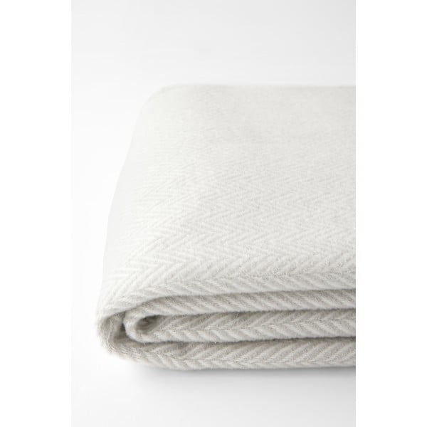 Šviesiai pilkas pledas su medvilne Euromant Skyline, 140 x 160 cm-image-1