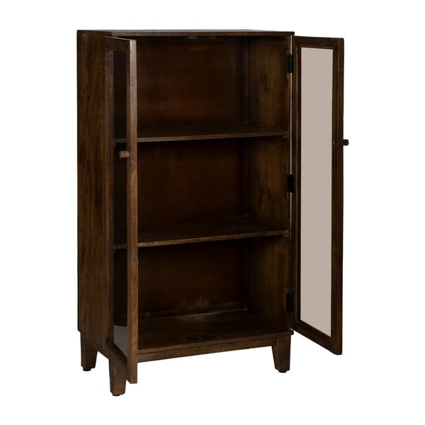 Rudos spalvos iš mango masyvo vitrina 80x140x40 cm Ravi – Ixia-image-2