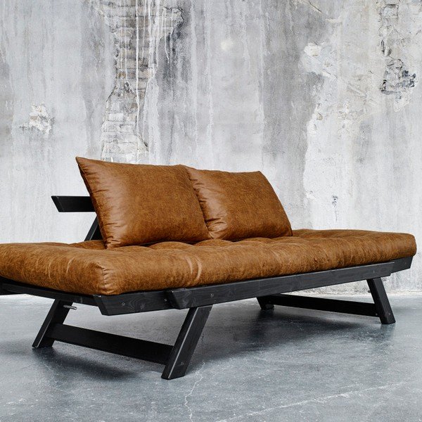 Sofa "Karup Vintage Bebop Black/Cognac-image-2