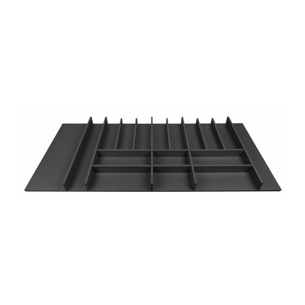 Stalo įrankių padėklas juodos spalvos 108 x 47 cm Wood Line – Elletipi