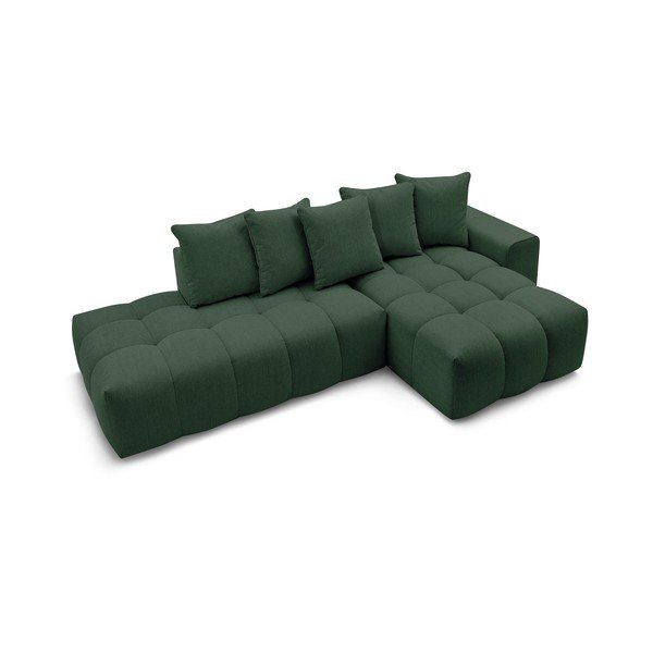 Žalia kampinė sofa (dešinysis kampas) Mont-Blanc - Bobochic Paris-image-4
