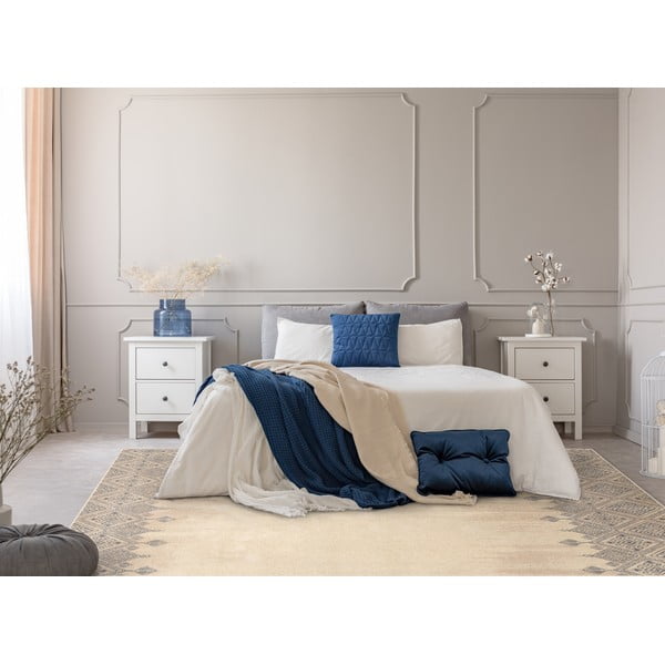 Kilimas iš vilnos smėlio spalvos 200x300 cm Decori – Agnella-image-1