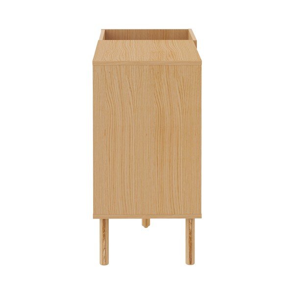 Ąžuolinė žema komoda gramofono plokštelėms 100x80 cm Viny - TemaHome-image-4