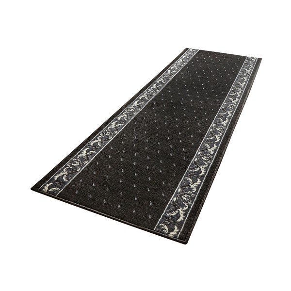 Juodas bėgimo takelis su baltomis detalėmis "Hanse Home Ornament", 80 x 350 cm-image-3
