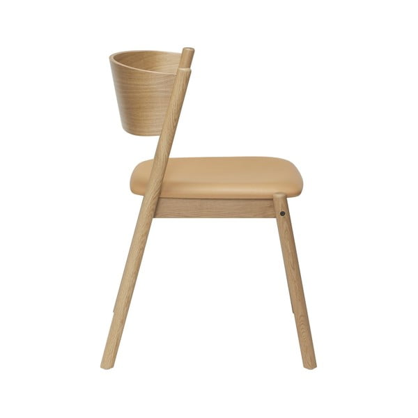 Ąžuolinės valgomojo kėdės Oblique - Hübsch-image-2