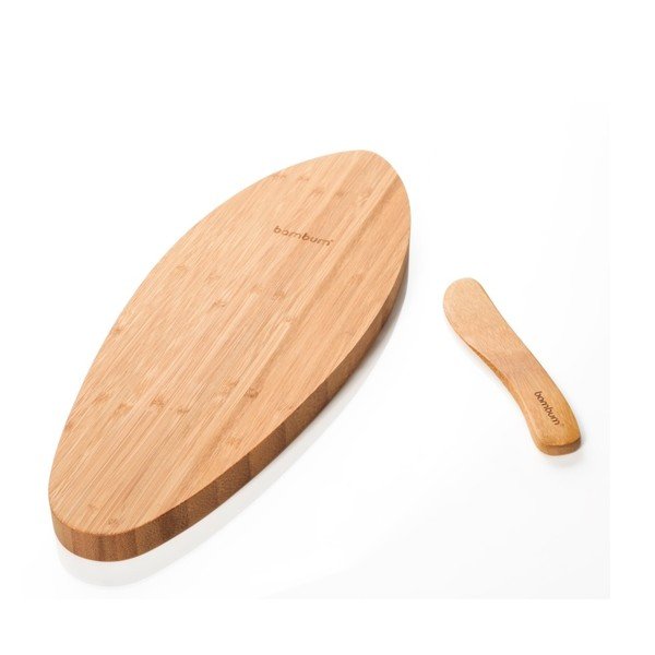 Bambukinis sūrio padėklas su peiliu "Bambum Fiera-image-2