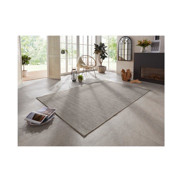 Pilkas lauko kilimas "Elle Decoration Brave Dreux", 80 x 150 cm-image-1