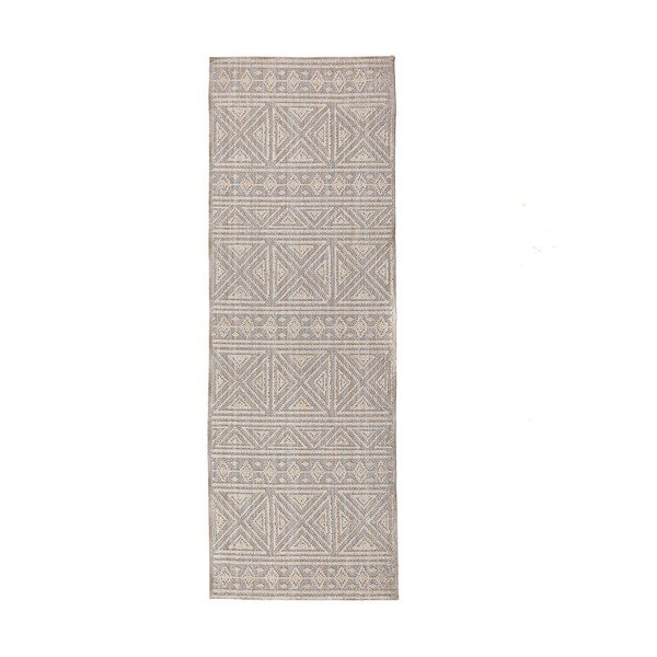 Skalbiamas pilkos spalvos/smėlio spalvos kilimas 58x230 cm Lucia – Flair Rugs