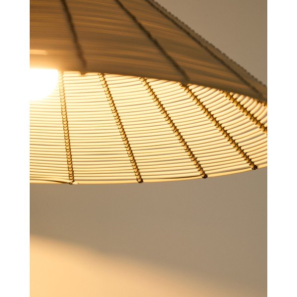 Smėlio spalvos iš dirbtinio rotango šviestuvo gaubtas ø 50 cm Saranella – Kave Home-image-4