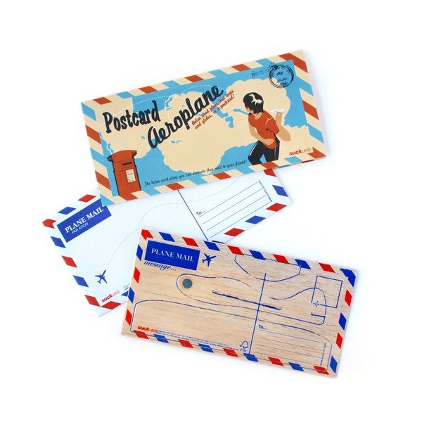Mediniai atvirukai Suck UK atvirukas Aeroplanas, 2 vnt.-image-1