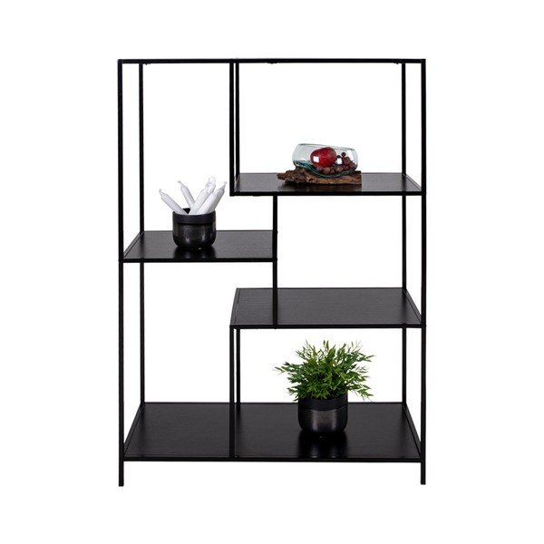 Juoda knygų lentyna House Nordic Vita Shelf, 80 x 120 cm-image-2