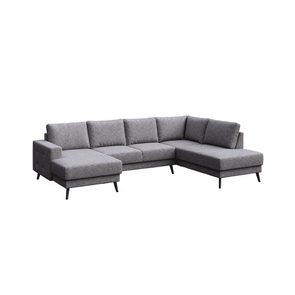 Kampinė sofa pilkos spalvos (su dešiniuoju kampu) Fynn – Ghado-image-2