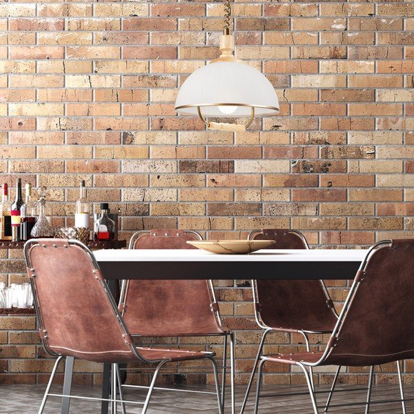 Kabantis šviestuvas bronzinės spalvos/natūralios spalvos ø 30 cm su stiklo gaubtu Ramona – LAMKUR-image-3