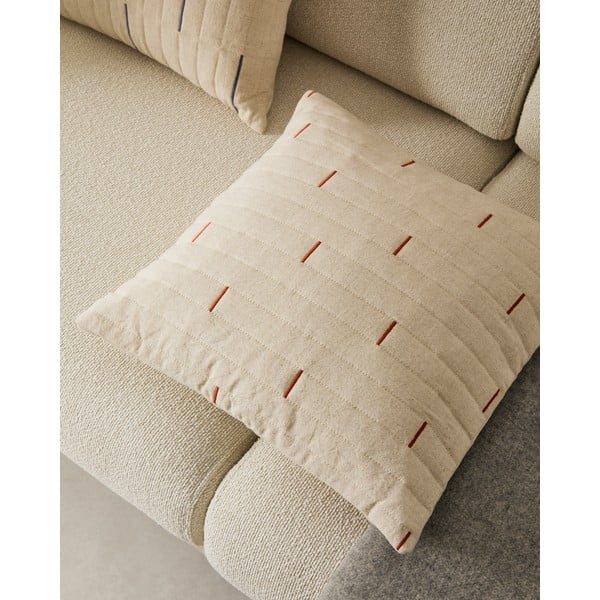 Iš lino mišinio dekoratyvinis pagalvės užvalkalas 45x45 cm Blaina – Kave Home-image-1