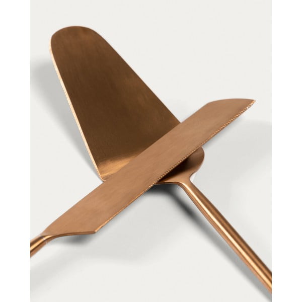 Iš nerūdijančio plieno torto serviravimo rinkinys 2 vnt. Kelda – Kave Home-image-2