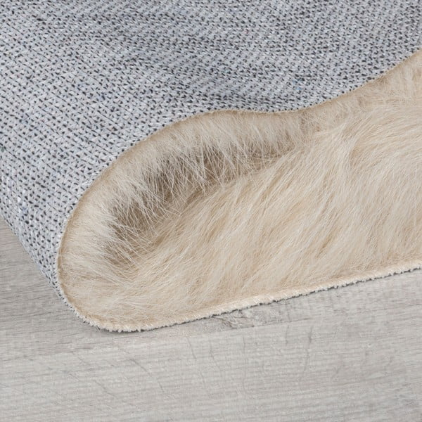 Sintetinė oda ir kailis kreminės spalvos 80x150 cm Waffle Faux Fur – Flair Rugs-image-3