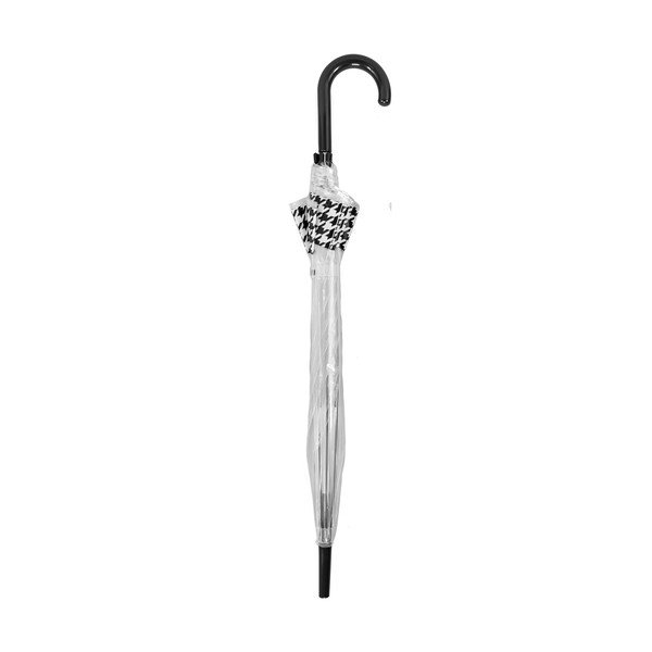 Skaidrus vėjo nepraleidžiantis skėtis su automatiniu atidarymu Ambiance Dog Stooth, ⌀ 84 cm-image-1
