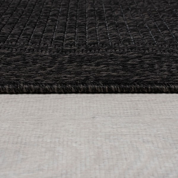Lauko kilimas tamsiai pilkos spalvos 160x230 cm Weave – Flair Rugs-image-4