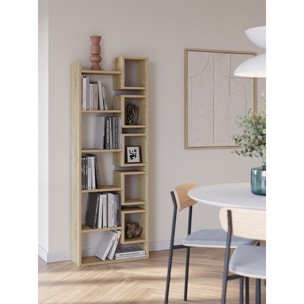 Knygų spinta  iš ąžuolo 60x168,5 cm Eladi – Marckeric-image-1