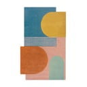 Rankų darbo mėlynos spalvos iš vilnos kilimas 150x240 cm Lozenge Bright Multi – Flair Rugs