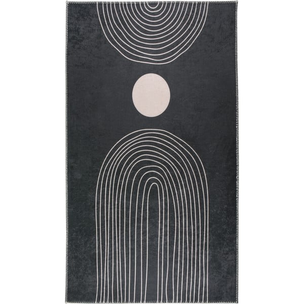 Skalbiamas kilimas antracito spalvos 50x80 cm – Vitaus