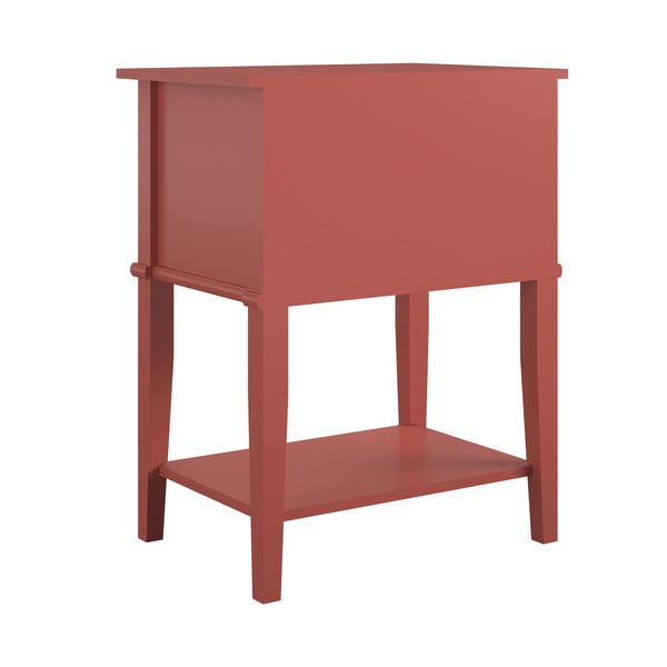 Naktinis staliukas raudonos plytų spalvos Franklin – Støraa-image-3