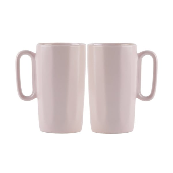 Iš akmens masės puodeliai rožinės spalvos 2 vnt. 330 ml Fuori – Vialli Design